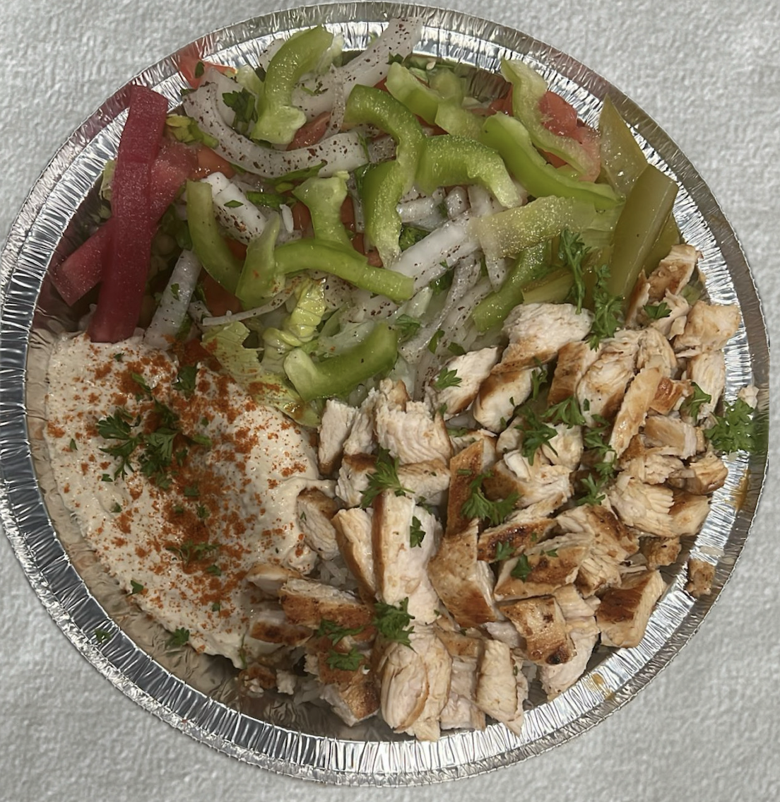 chicken shawarma bowl